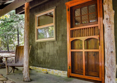 wooden cottage door