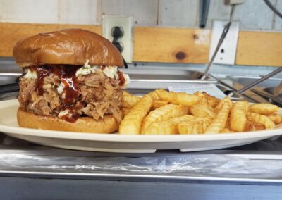 bbq pulled pork sandwich