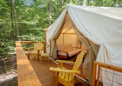 glamping canvas tent